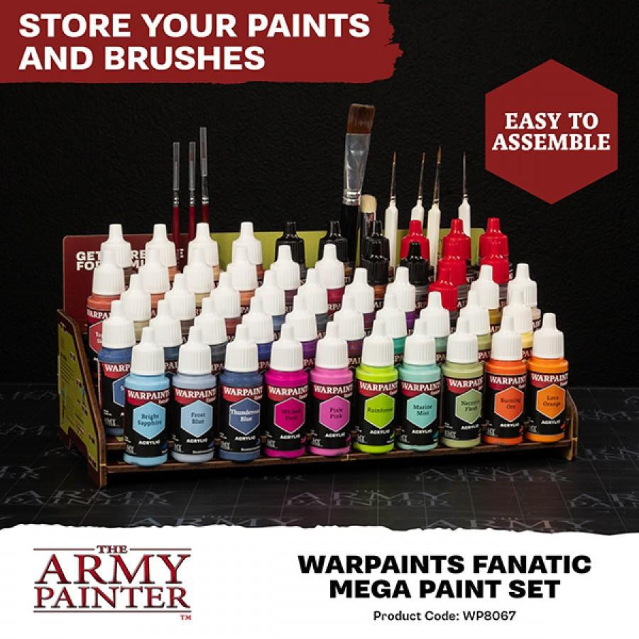 Army Painter Warpaint Fanatic Mega Paint Set (50 colors + 1 brush)